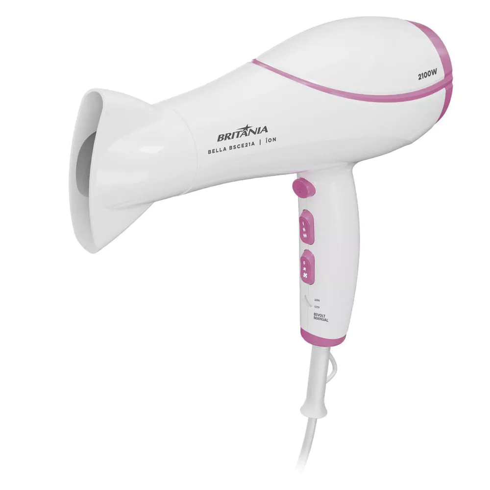 Secador de Cabelos Britânia Bivolt 2100W BELLA BSCE21A
