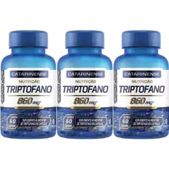 Kit 3X Triptofano - 60 Cápsulas - Catarinense Nutrição