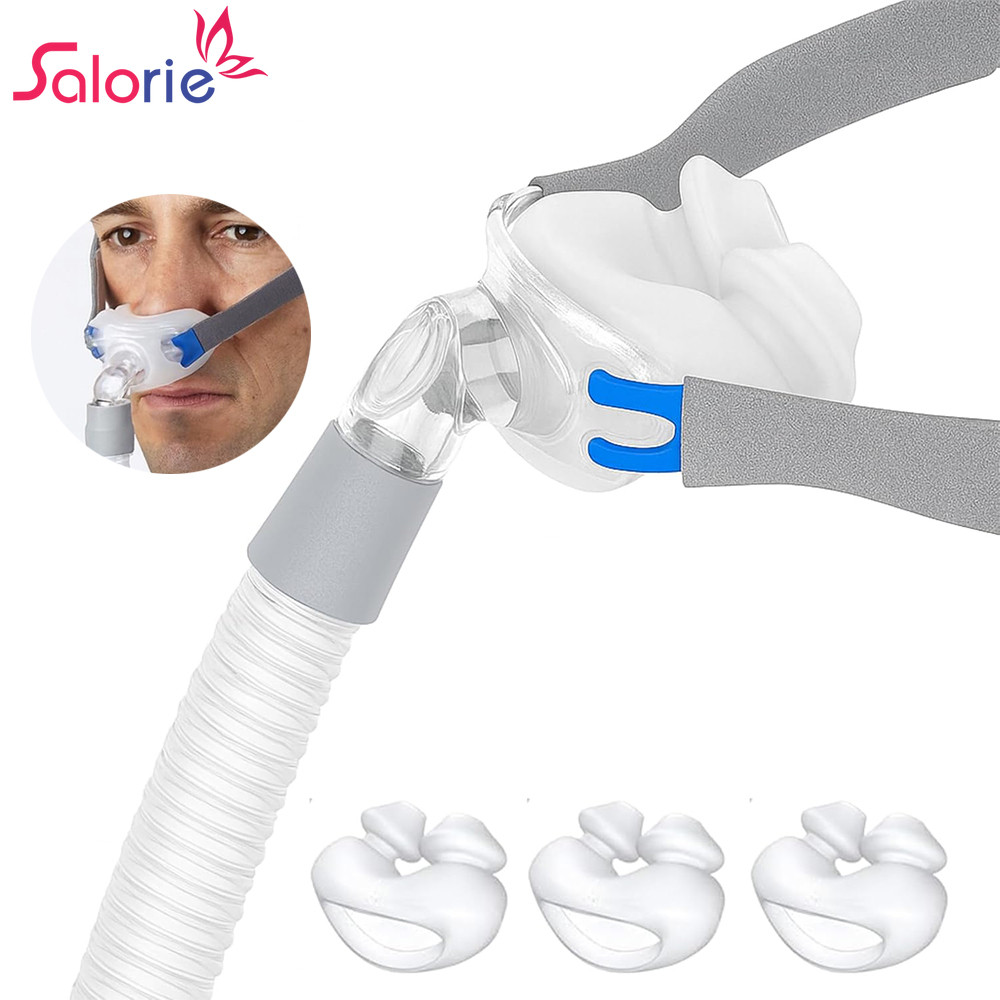 Salorie Máscara De Travesseiro Nasal AirFit P10 Para Máquina Cpap Auto Bpap Inclui Almofadas De Silicone De Tamanhos S/M