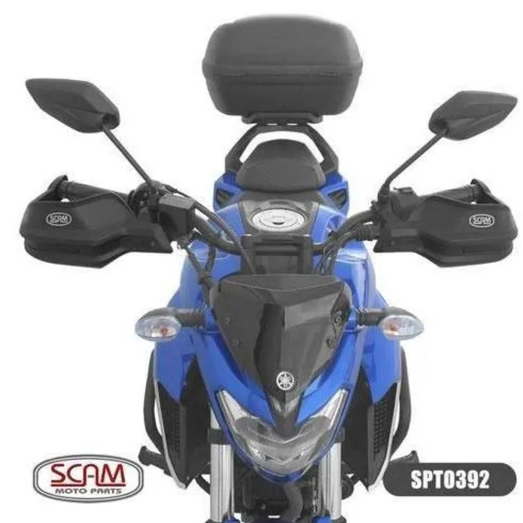 Par Protetor De Mão Punho Manete Scam Yamaha Fazer 250 2006 a 2022 — imagem 2 de 2
