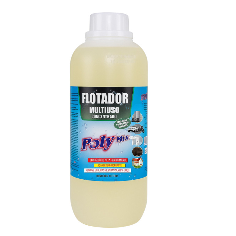 Flotador Multiuso Desengordurante Concentrado 1 Litro Rende 10 Litros Limpa Qualquer Superfície