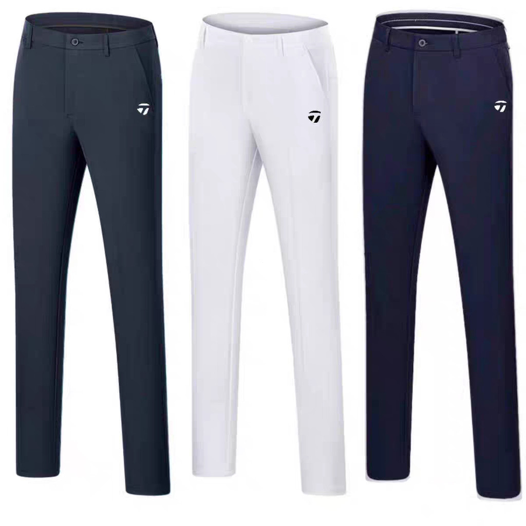 [TaylorMade TaylorMade] Calças de golfe de verão Calças justas masculinas finas e respiráveis calças de bola masculinas