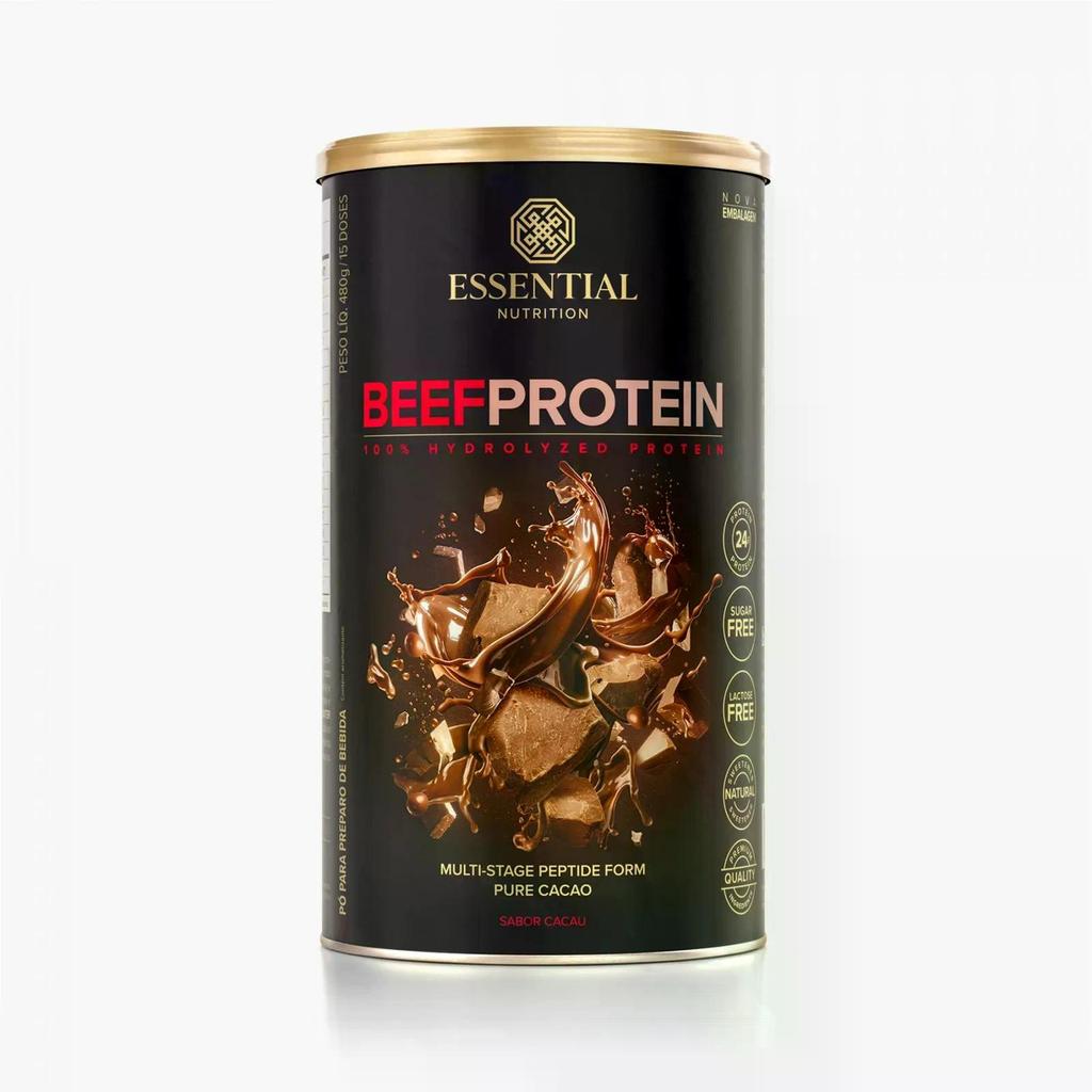 Beef Protein Cacau Essential Nutrition 480g