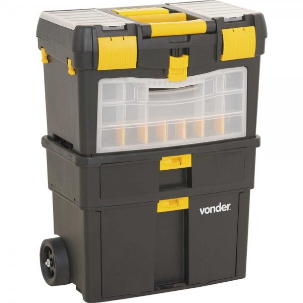 Caixa Para Ferramentas Plástica Com Rodas CRV 0100 Vonder em Oferta na Shopee