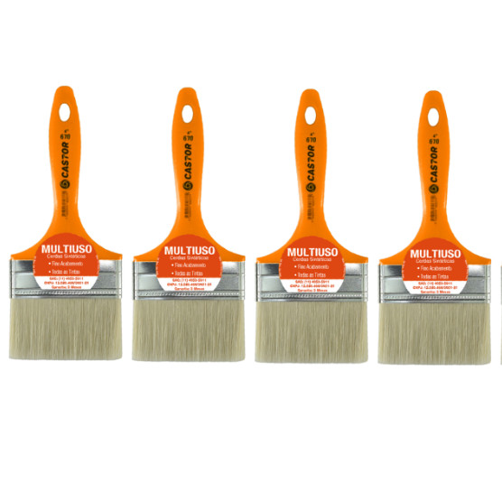 Kit 4 Trinchas 4 Polegadas Seda Plus Série 670 - Castor em Oferta na Shopee