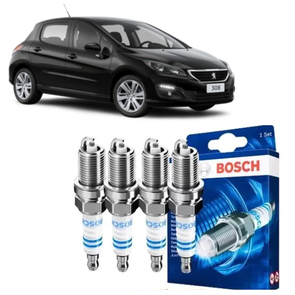 Vela de Ignição Peugeot 308 Allure Feline 2.0 16V 2012-2016 Bosch SP31 F000KE0P31 Super Plus Alta Performance Envio Já