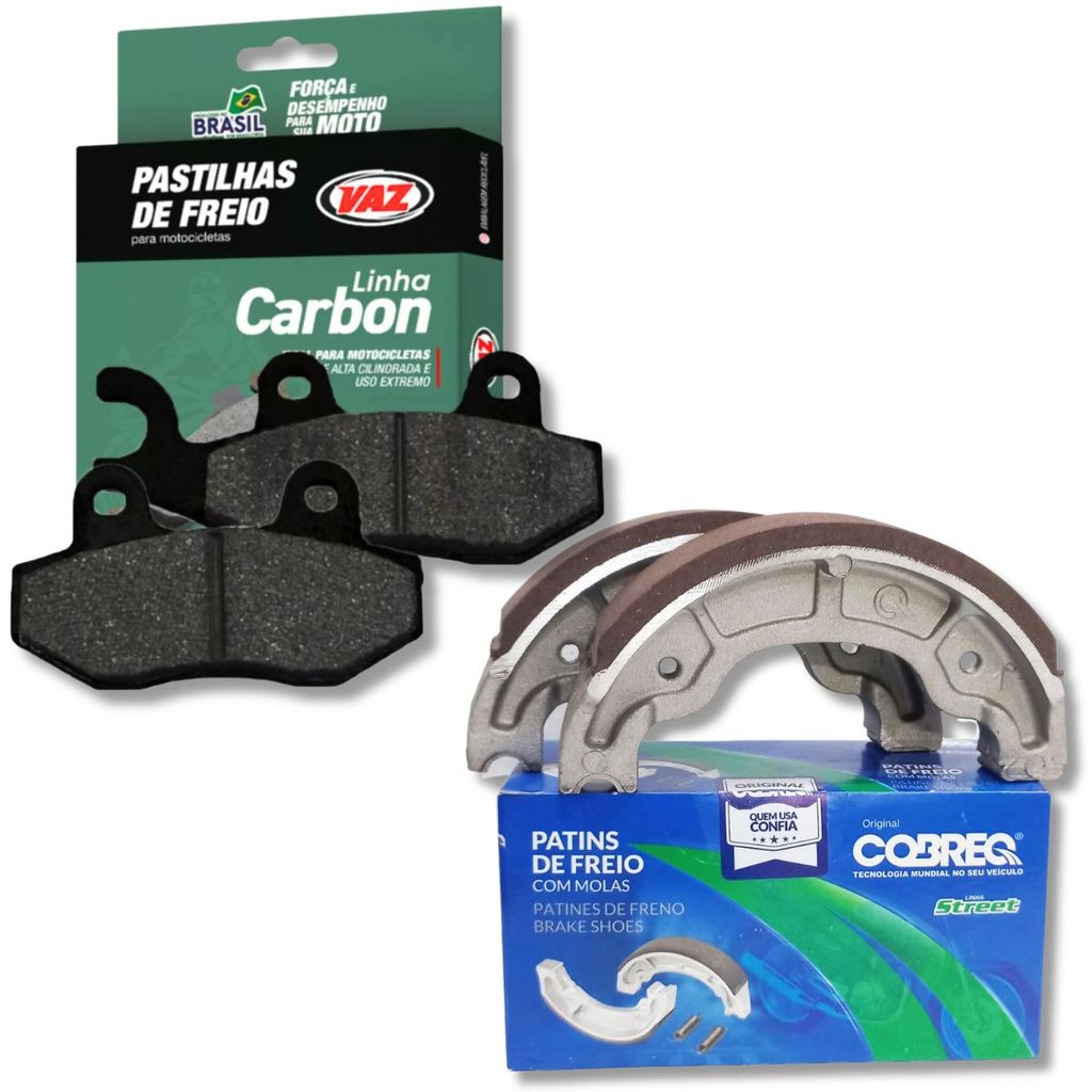Pastilha e Lona de Freio P/ Suzuki Yes 125 / Gsr 125
