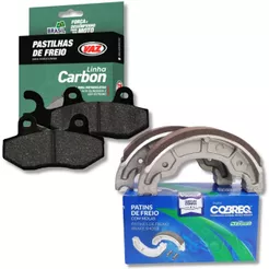 Pastilha e Lona de Freio P/ Suzuki Yes 125 / Gsr 125