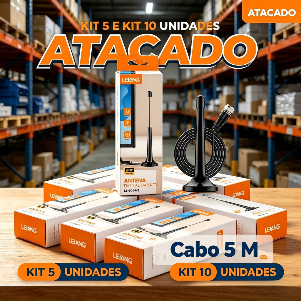 Atacado Kit 5/10 Pcs Antena Digital Para TV| Imagem HDTV E Instalação Fácil | Alta Sensibilidade E Alcance
