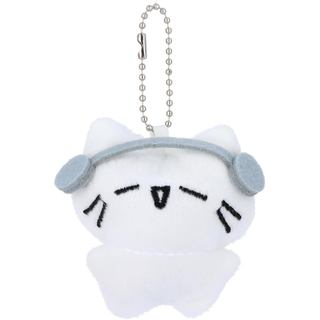 PUCAPOCO Chaveiro de Gato com Fones de Ouvido Fofos, Pelúcia Kawaii, Acessórios para Bolsas de Casais e Melhores Amigos,