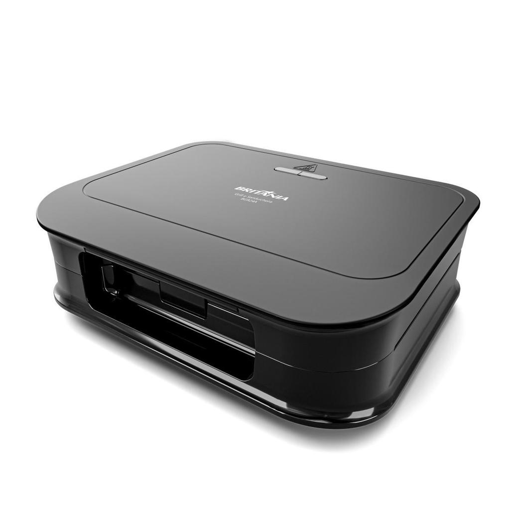 Grill e Sanduicheira Britânia Preto 750W 2 em 1 BGR24A