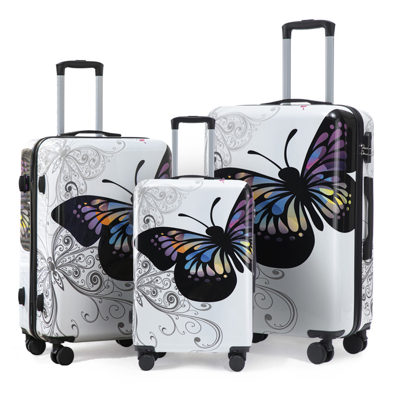Bagagem de comércio exterior transfronteiriça 67cm 80cm 93cm terno de três peças bagagem trole caso senha viagem bagagem