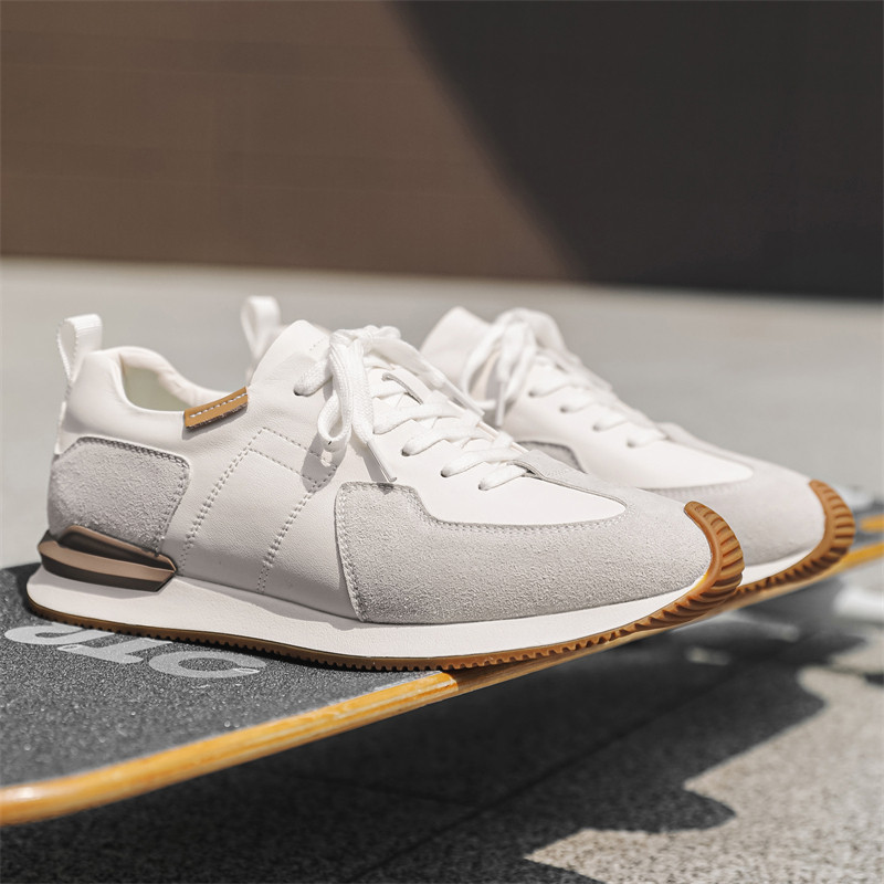 Sapatos masculinos de verão respirável tênis moda sapatos casuais leve Forrest Gump pai brancos sapatos
