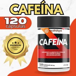 Cafeína 200mg Extra Forte Termogenico Acelera Metabolismo - Pote com 120 Cápsulas
