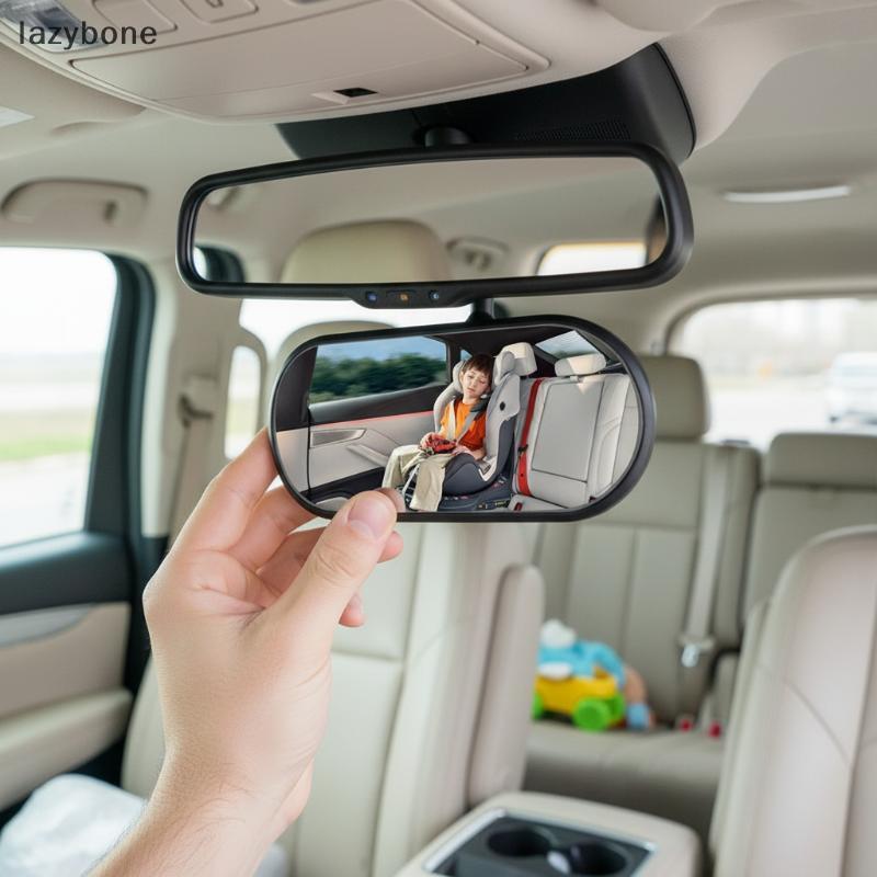 360 ° Espelho Retrovisor Ajustável De Visão Larga Para Assentos De Carro Infantis