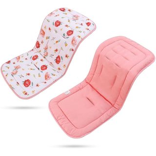      Almofada para Carrinho de Bebê e Cadeira de Carro - Almofada Macia e Respirável para Carrinhos de Recém-Nascidos