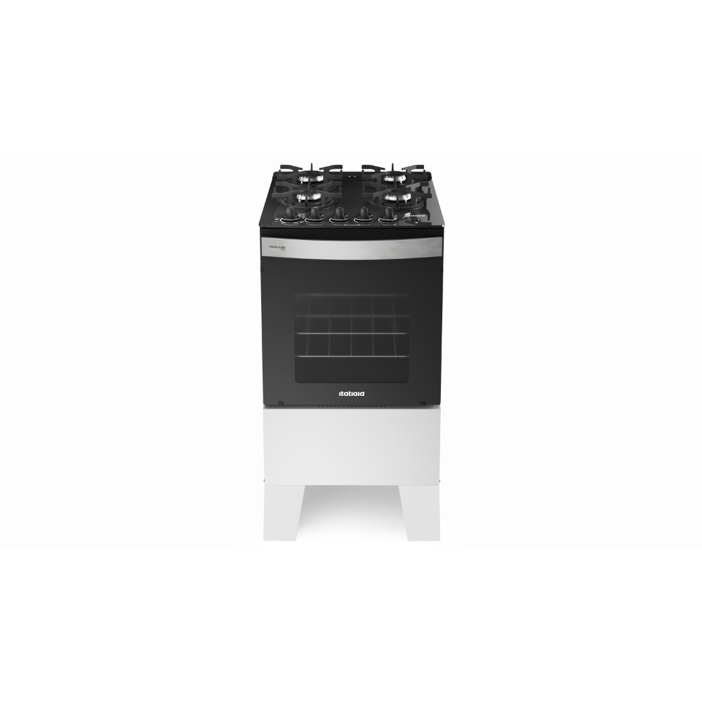 Fogão 4 Bocas Itatiaia Itaglass Plus Automático Mesa de Vidro