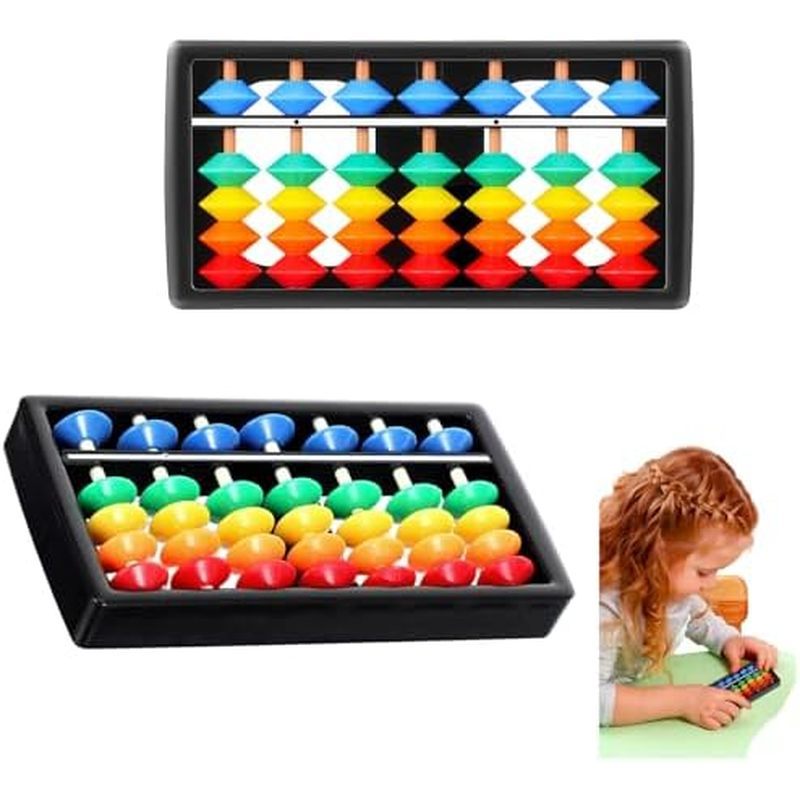 DOITOOL 2 Peças De Ábaco Para Crianças Matemática , Mini Soroban De 7 Colunas , Brinquedo Educativo De Infantil Desenvol