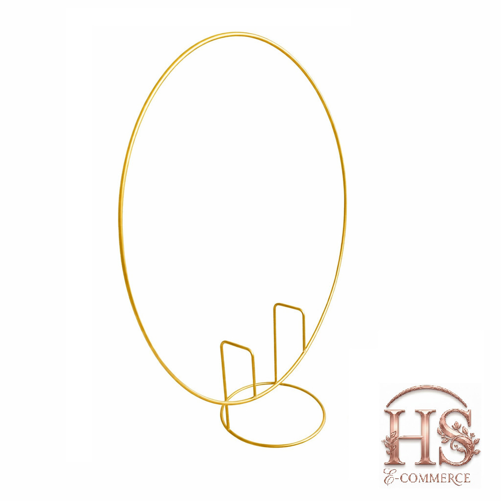 Mini Painel Arco De Mesa Para Festa Redondo Decoraçao 50x50 Dourado