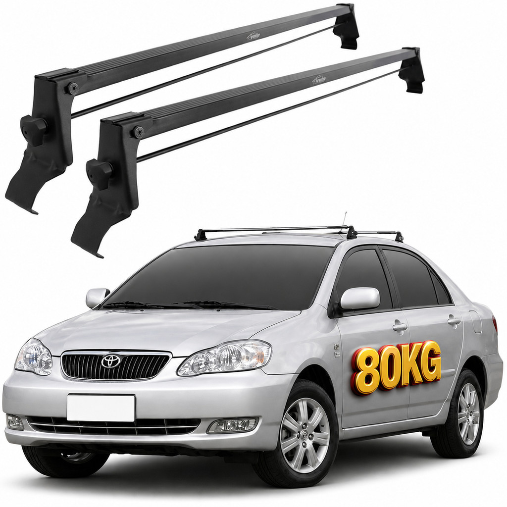 Rack Teto Bagageiro Corolla 2003 2004 2005 2006 2007 2008 Preto