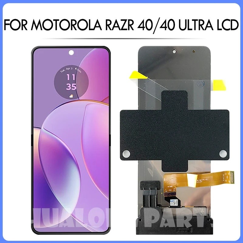 6.9 " AMOLED Para Motorola Razr40 LCD Razr 40 Display Tela De Toque Digitador As