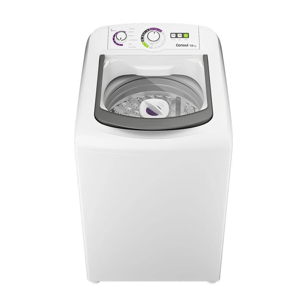 Lavadora de Roupas Consul 13Kg com Dosagem Econômica e Ciclo Edredom Branca CWH13AB - 127 Volts
