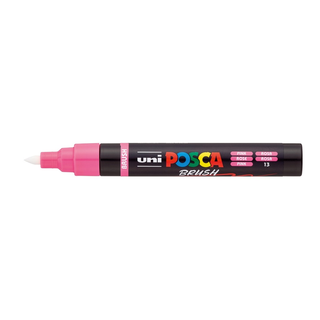 Caneta Posca PC-5MBR Brush Rosa uni-ball · foto 2