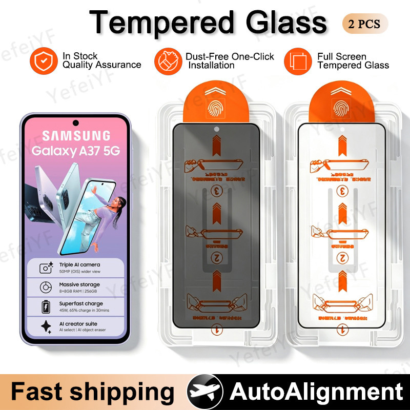 2 PCS Protetor De Tela Para Samsung A37 A56 A26 A36 A06 A16 A57 A07 A17 A05S A03 A14 A25 A15 A34 A22S A51 A22 A50 A50S A