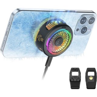 Black Shark FunCooler 6, Cooler Magnético para Celular para Jogos, Ventilador Portátil para Resfriamento de Celular com 