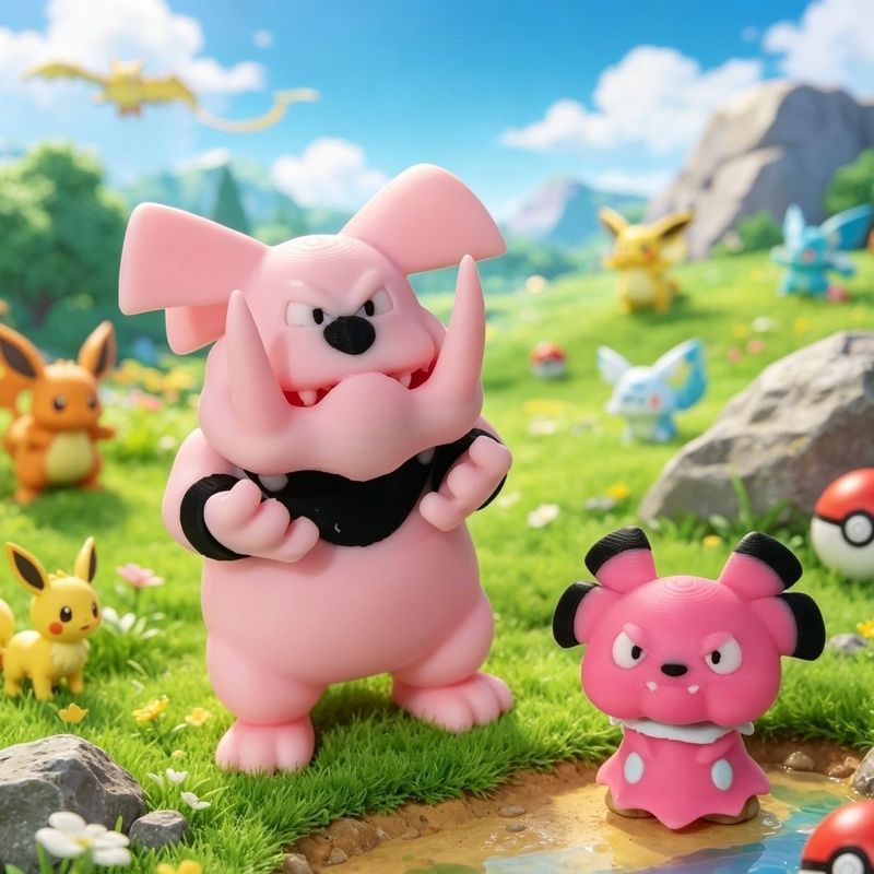 Produtos mais vendidos Pokémon Figura Plu e Plutão Escala 1: 20 World Coleção de impressão 3D Mini modelo Decoração de m