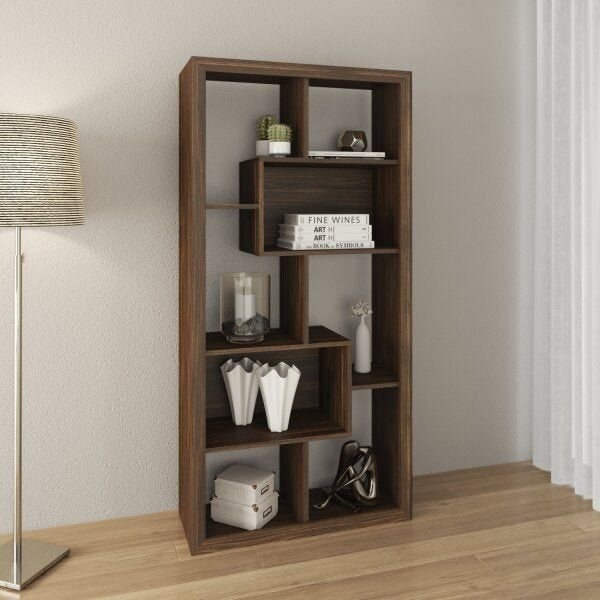 Estante Multiuso Vertical ou Horizontal 159CMX 78cm E1712 Marrom/Nogal Nogal