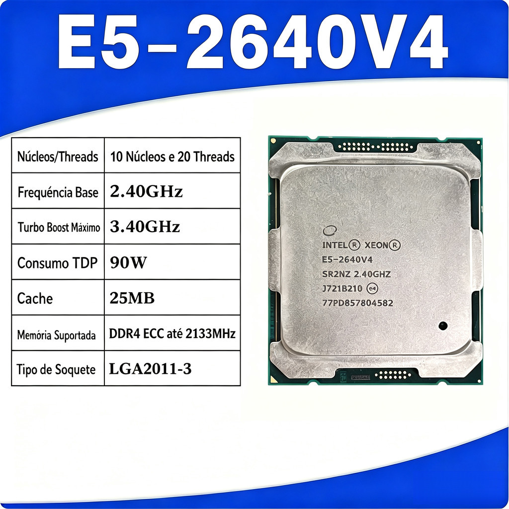 Para Processadores CPU De Servidor X99 LAG2011-3 E5-2620V4 2640v4