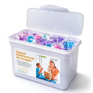 Cápsulas Lava Roupas 5 em 1 Kit 50/10 Unidades Sabão Concentrado Perfuma e Protege as Cores