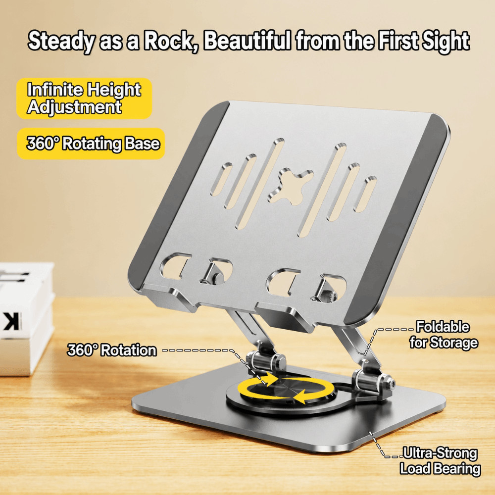 Suporte Para Tablet , De Mesa Ajustável De Aço Carbono , Dispositivo Eletrônico Dobrável Universal Portátil