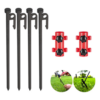 Estacas de barraca de metal reforçado para camping, estacas de aço de 30 cm, inquebráveis ​​e inflexíveis