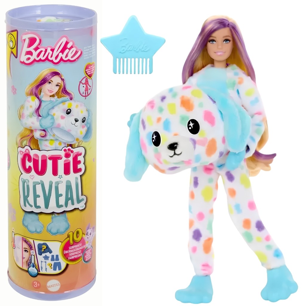Barbie Cutie Reveal Surpresa Cachorrinho Dalmata - Mattel