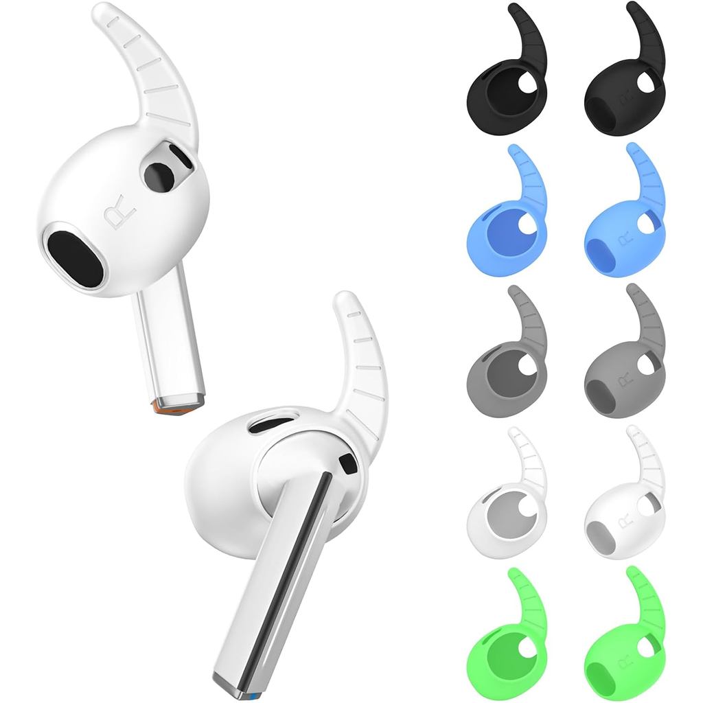 [5 Pares] Capas para Ganchos de Orelha para Samsung Galaxy Buds 3, Capas de Sili