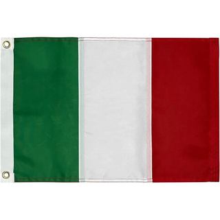 Bandeira da Itália 12x18 polegadas, Bandeiras Nacionais da Itália para Barcos, Bandeira Pequena para Barco, Res