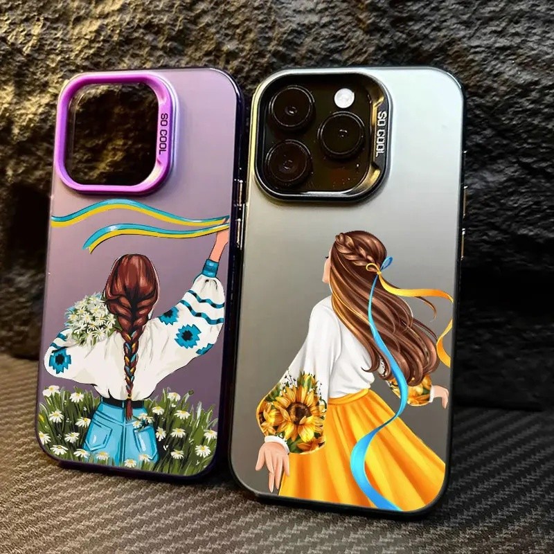 Capa para iPhone com Bandeira de Girassol da Ucrânia para Apple iPhone 16e 16 14 15 13 11 Pro Max 15 Plus 12 13 Mini 16e