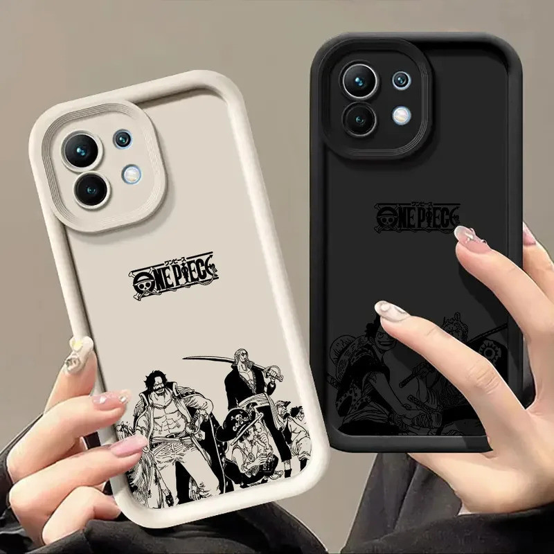 Capa de Silicone Anime One Piece Manga para Xiaomi 15T 14T 13T Pro 15 Ultra 17Pr