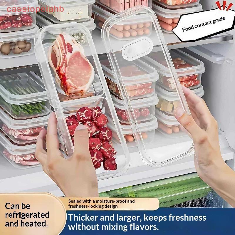 Organizador De Geladeira E Freezer , Recipiente Quadrado Para Alimentos , Frutas , Vegetais , Caixa De Armazenamento
