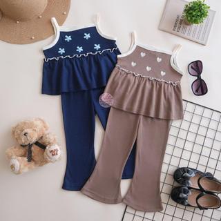 OWLET-Joan Cutbray Suit-Terno Feminino-Singlet Com Alça-Motivo Bordado