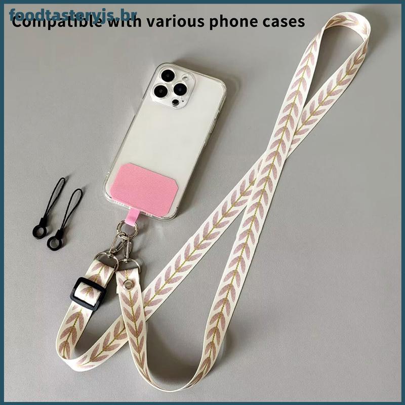 Cordão De Telefone Crossbody Ajustável FTTJ-Alça De Pescoço Anti-Perda Universal BR