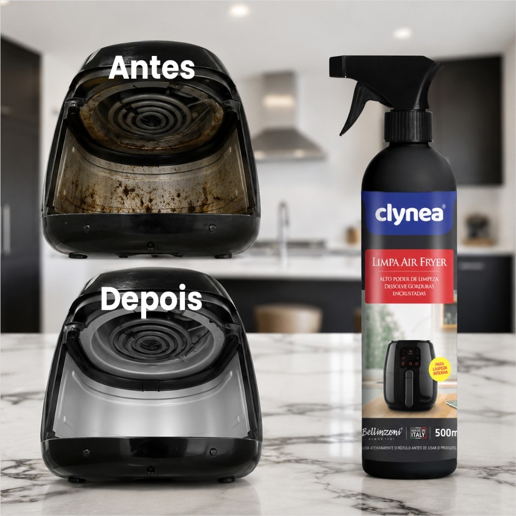Desengordurante Limpa Fritadeiras Spray Limpa Air Fryer Alto Poder De Limpeza Bellinzoni 500ml