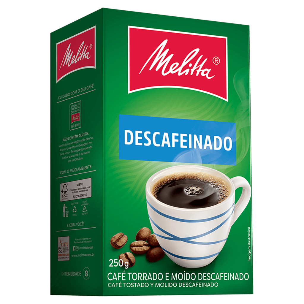 Melitta Café Torrado e Moído Descafeinado LV 250g · foto 2