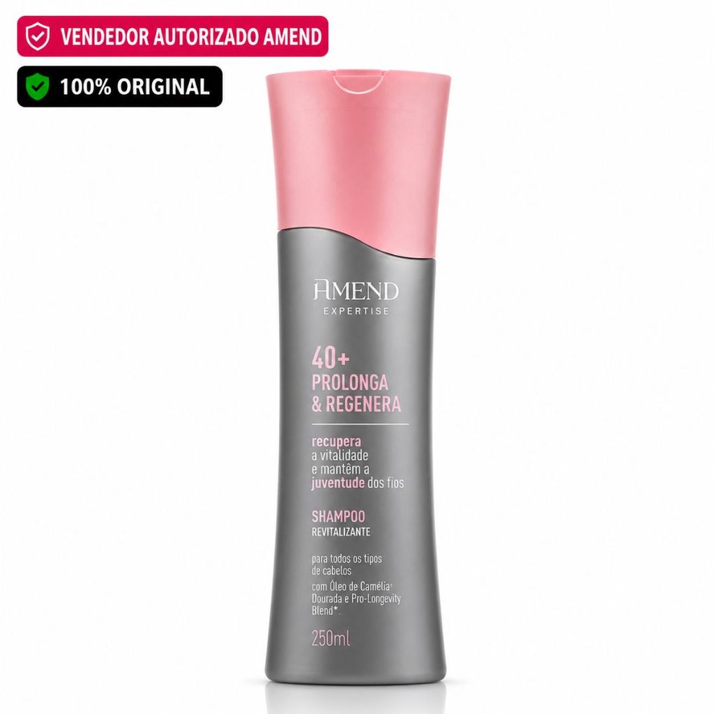 Shampoo Revitalizante Amend Expertise Prolonga & Regenera 40+ LANÇAMENTO