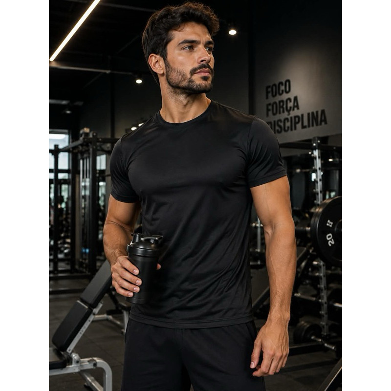 Camiseta Dry Fit Masculina Academia Treino Esportiva Masculina Confortável