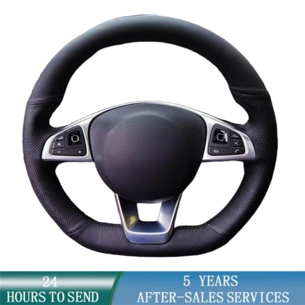 Volante Do Carro Trança Capa Costura À Mão Couro De Microfibra Para Mercedes Benz A200 A250 B250 B260 C200 C250 C300 Esp