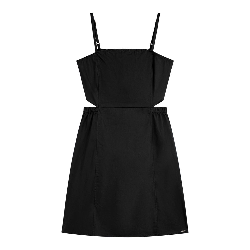 Vestido Curto Juvenil Menina Cut Out Beats Preto
