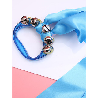 2025 novo estilo High-End Metal sino pulseira fita azul acessórios de dança círculo corrente para competição de desempen